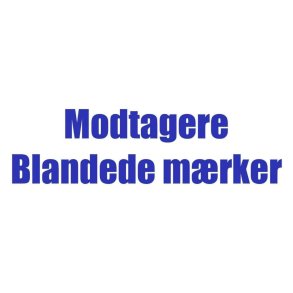 Modtagere - Blandede Mærker