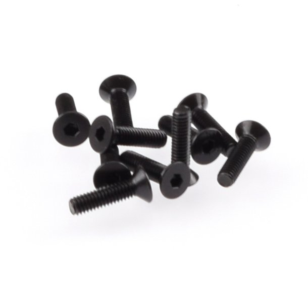 Unbraco Skruer - M2,5x10mm - Undersænket