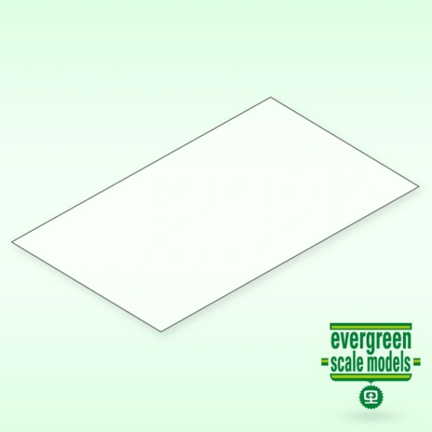 Styren Plade - 0,13x150x300mm - Klar