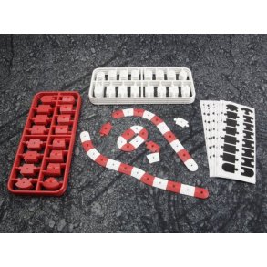 nano-TTR Curb Set - Red and White