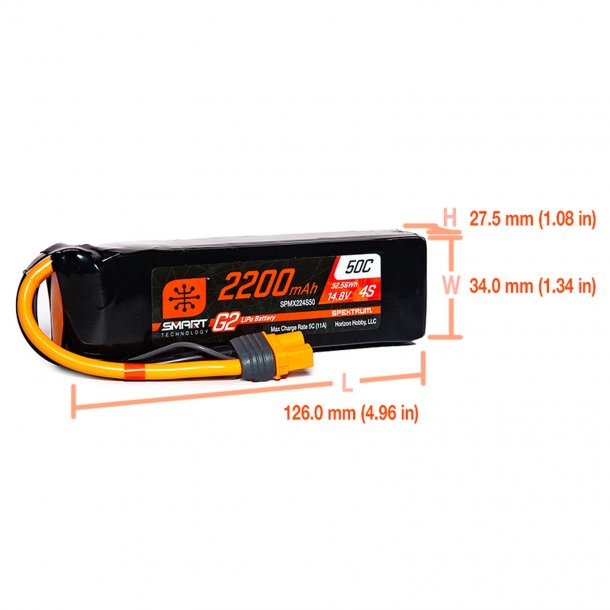 14,8V - 2200Mah - 50C - IC-3 - G2