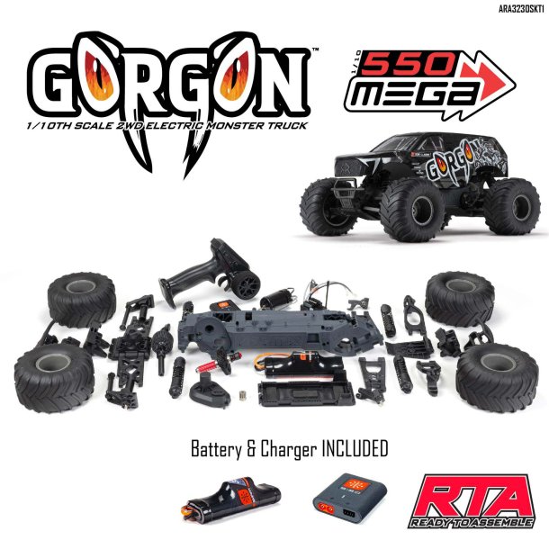 Gorgon 4X2 MEGA 550 - KIT - Inkl. Batteri Og Lader