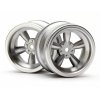Vintage 5 Spoke - 31mm - Matte Chrome - 6mm OFFSET