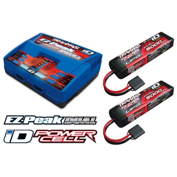 EZ-Peak Dual 8A Og 2x3S 5000mAh Batteri Combo