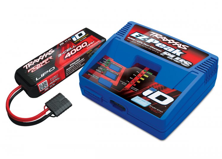 Traxxas Charger EZ-Peak Dual 8A and 2x3S 5000mAh Battery Combo