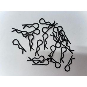 Body Clips - 6mm - Sort