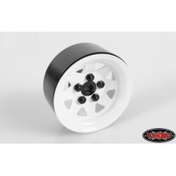 1.9" Stamped Steel - Hvid