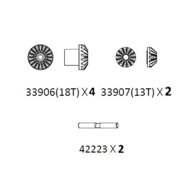 Differential Gear Sæt - EMO