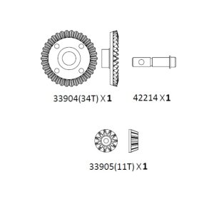 Ring Gear & Pinion Gear Diff - EMO