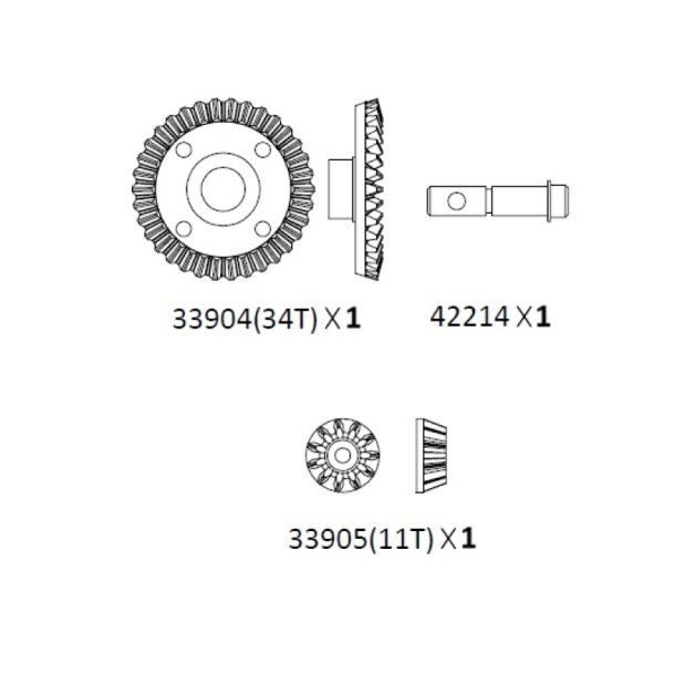 Ring Gear &amp; Pinion Gear Diff - EMO