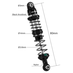 DRX Dual-Rate - D�mper S�t - 80mm