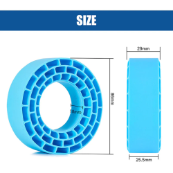 1.55" - Silikone Gummi Indlg - Medium - 95-97mm