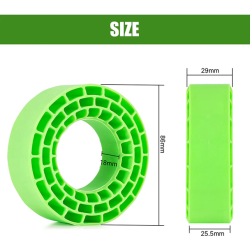 1.55" - Silikone Gummi Indlg - Bld - 95-97mm