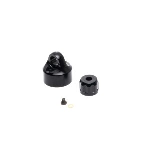 Shock Cap Set, Aluminum - Black - PM-MX/SM