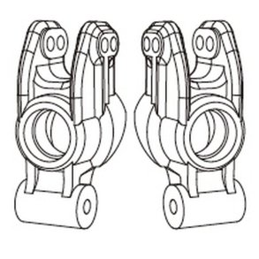 Rear Hub Carriers - 1/10 Rally