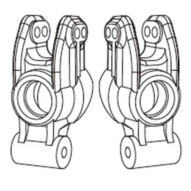 Rear Hub Carriers - 1/10 Rally