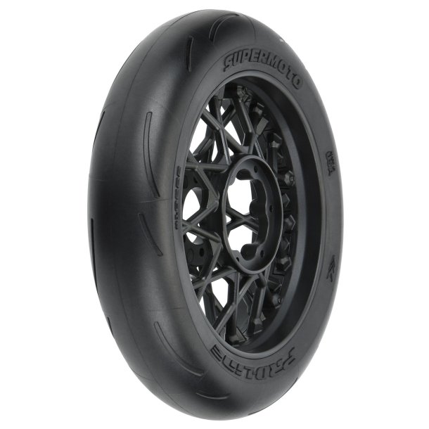 1/4 - Supermoto S3 Motorcycle Front Tire - MTD Black - PM-MX/SM