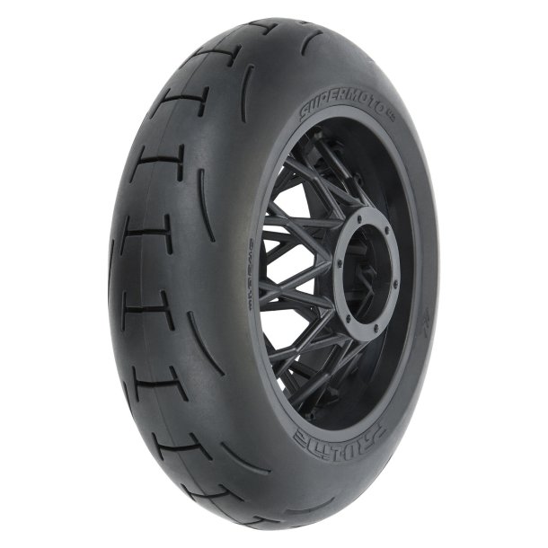 1/4 - Supermoto 2.0 S3 Rear Tire - MTD Black Supermoto Wheel - MX/SM