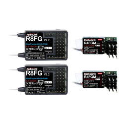 RC8X - 2,4Ghz - 8 Kanaler - Inkl. 4 Modtagere