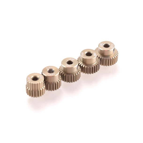 Alu. Pinion S�t - 64dp - 5 Stk. - 22/24/26/28/30T