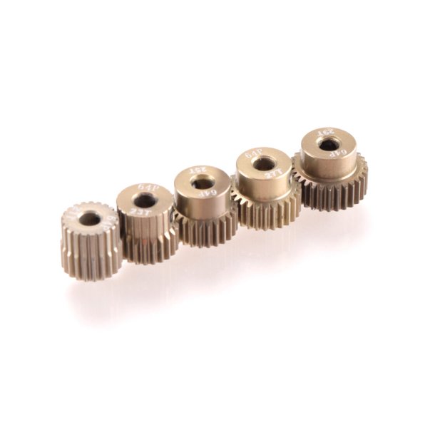 Alu. Pinion S�t - 64dp - 5 Stk. - 21/23/25/27/29T