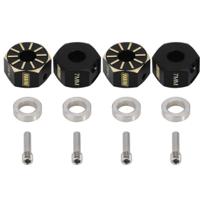 Messing Hex Adaptere - 7mm - SCX10-III/Capra/Pro