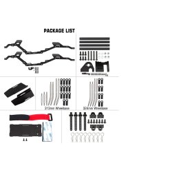 Carbon LCG Chassis - 313/324mm - TRX-4