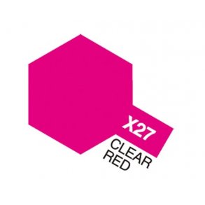 X-27 Acrylic - Clear Red