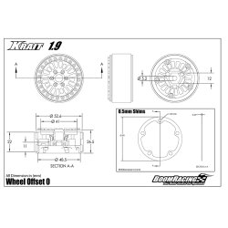 1.9" Sandstorm KRAIT - Inkl. 8mm Spacers - Gun Metal