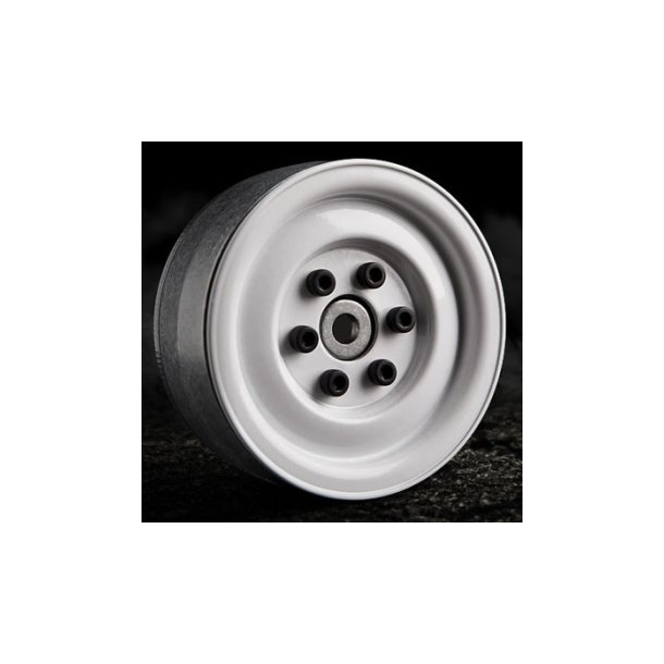 1,9" - SR03 - Beadlock Fælge - Blank Hvid