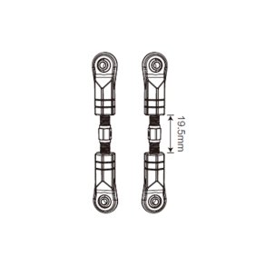Pull Rods - HyperGo 1/7 Rally