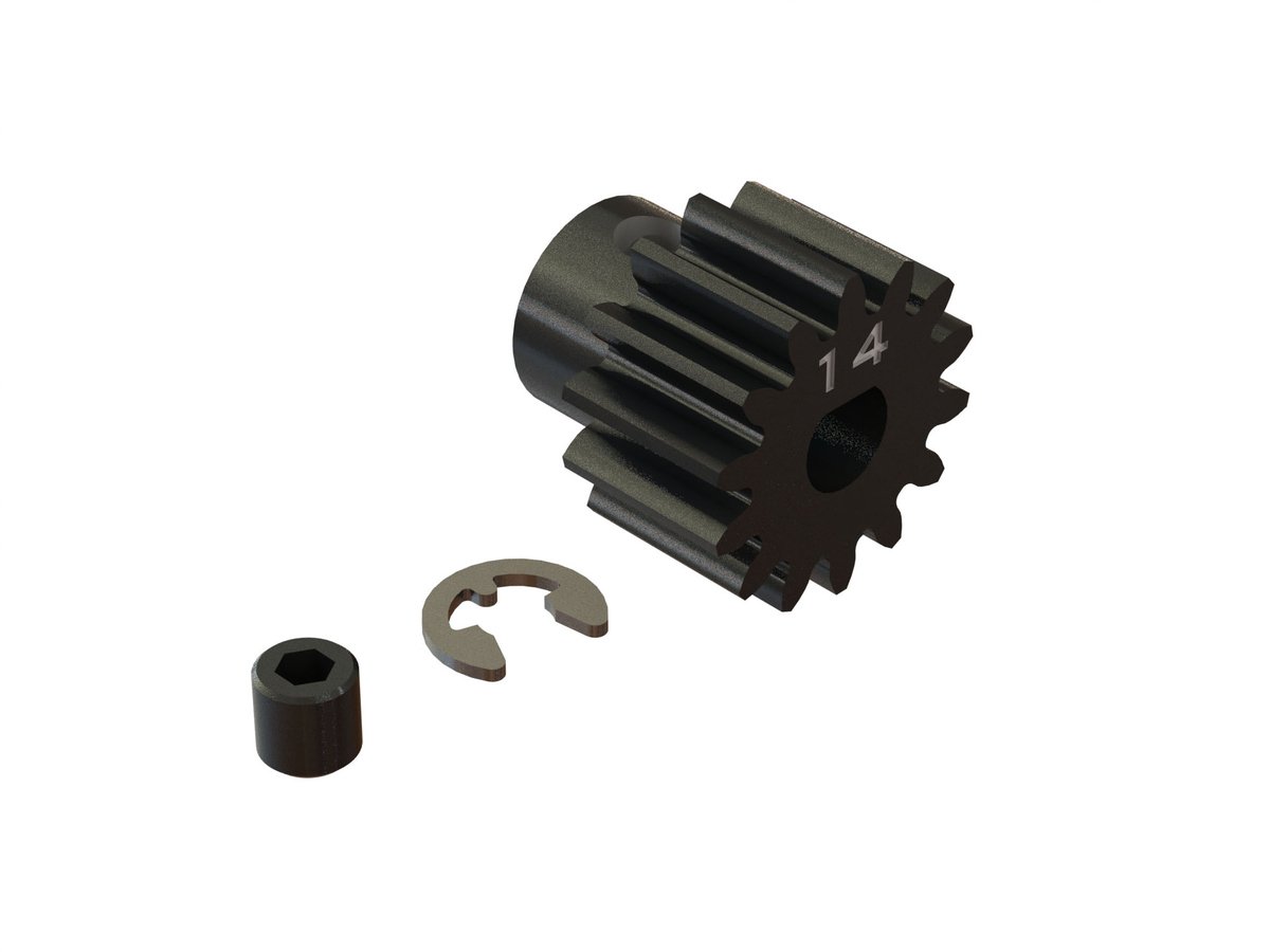 Pinion Gear 14T SafeD5 Mod 1 Pinion Gear MOD 1 Hobbykarl.dk