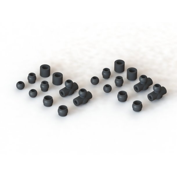 Plast Kugle Sæt - 6S BLX