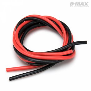 Silikoneledning - Rd Og Sort - 12 AWG