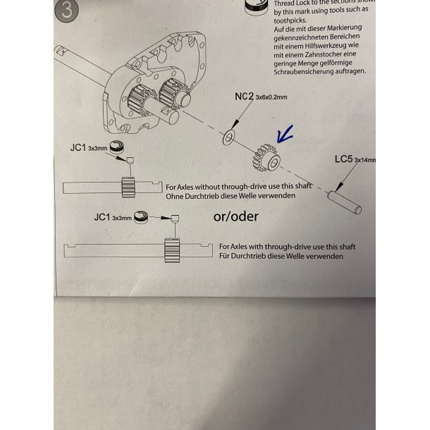 Tandhjul Til Carson Aksel Med Auto Diff. Lock