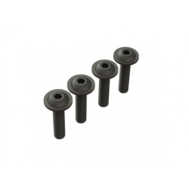 Unbraco Skruer - m/ Flange - M4x18