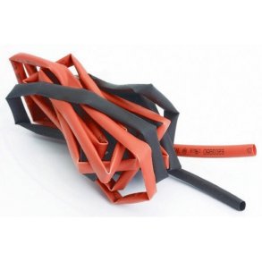 Krympeflex - Rød Og Sort - 3mm